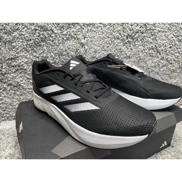 Men's Adidas Duramo SL M Athletic Running Shoes Black White ID9849 Size 12 New - Picture 1 of 11